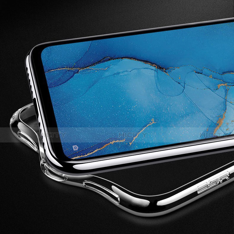 Silikon Schutzhülle Ultra Dünn Tasche Durchsichtig Transparent T02 für Oppo F15 Klar