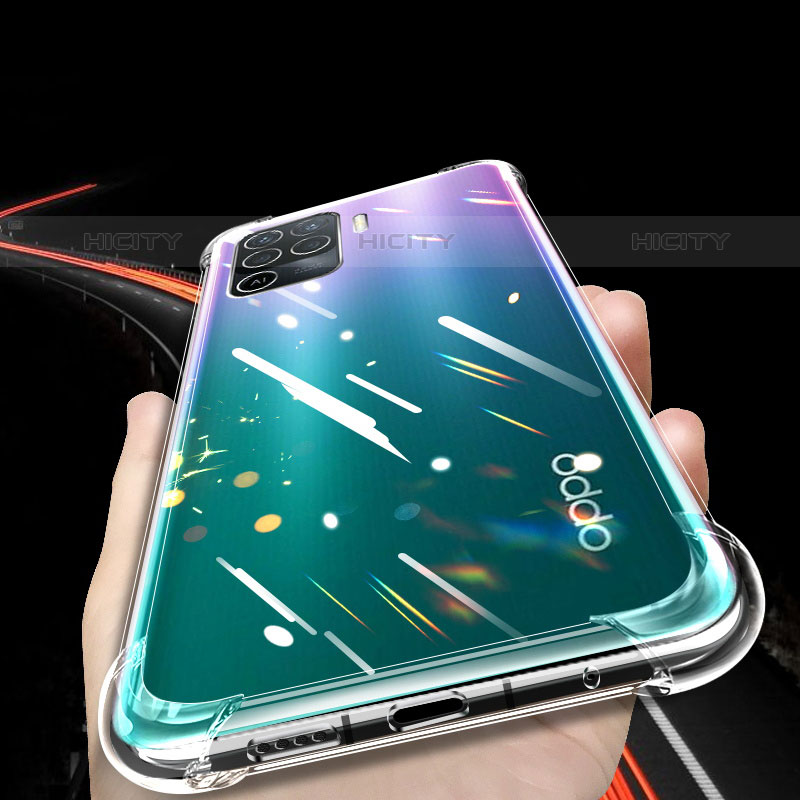 Silikon Schutzhülle Ultra Dünn Tasche Durchsichtig Transparent T02 für Oppo F19 Pro Klar