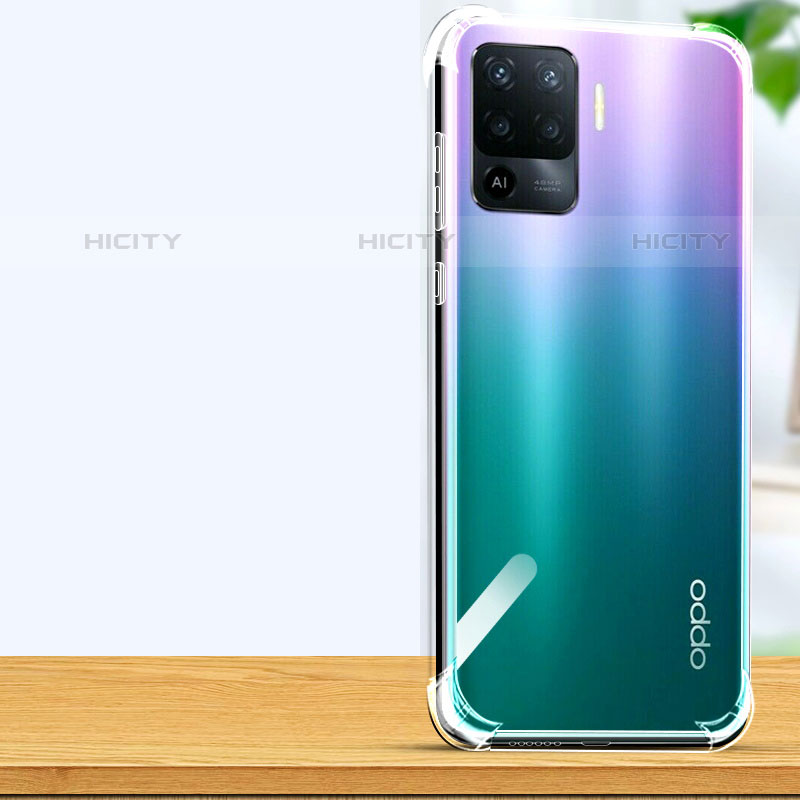 Silikon Schutzhülle Ultra Dünn Tasche Durchsichtig Transparent T02 für Oppo F19 Pro Klar