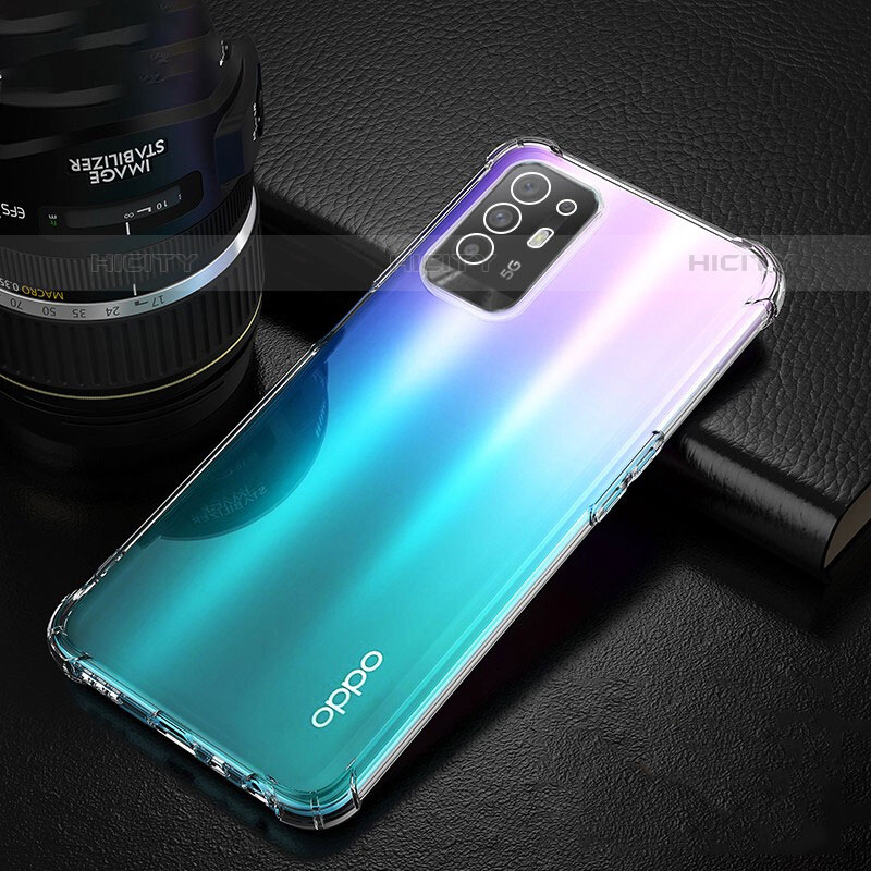 Silikon Schutzhülle Ultra Dünn Tasche Durchsichtig Transparent T02 für Oppo F19 Pro+ Plus 5G Klar