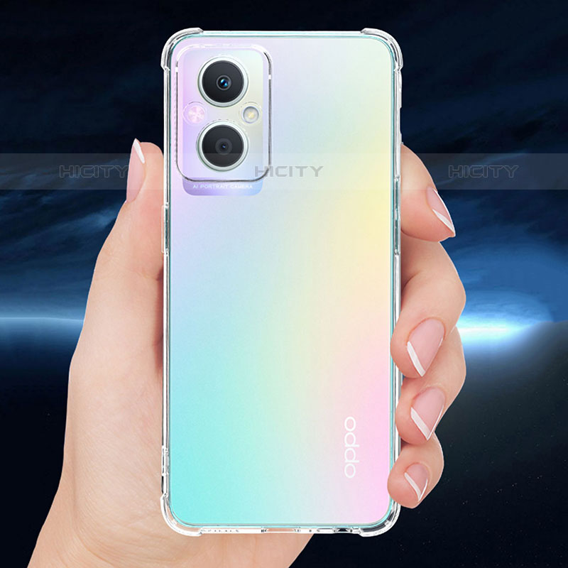 Silikon Schutzhülle Ultra Dünn Tasche Durchsichtig Transparent T02 für Oppo F21s Pro 5G Klar groß