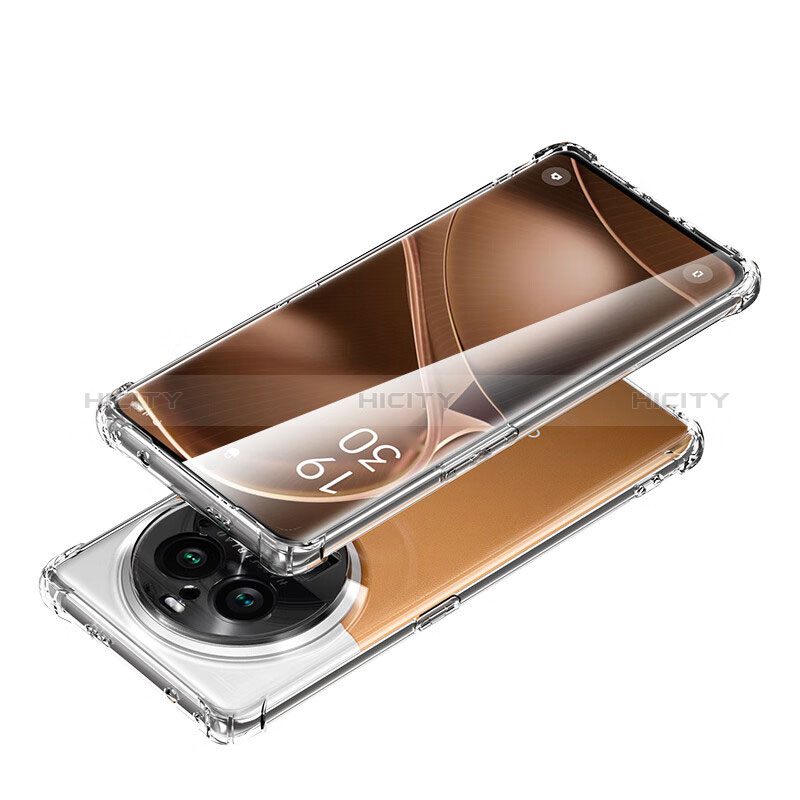 Silikon Schutzhülle Ultra Dünn Tasche Durchsichtig Transparent T02 für Oppo Find X6 Pro 5G Klar