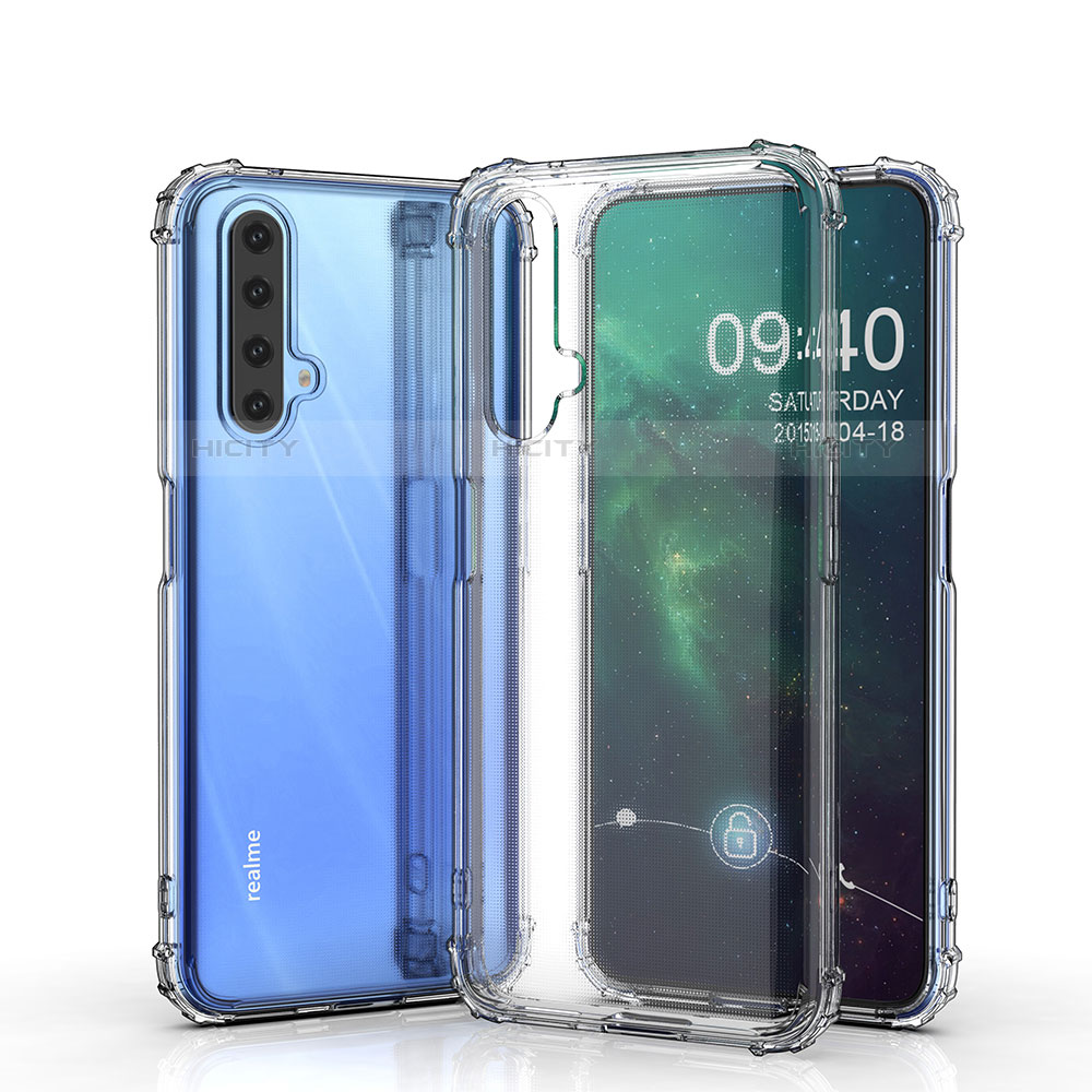 Silikon Schutzhülle Ultra Dünn Tasche Durchsichtig Transparent T02 für Realme X50 5G Klar