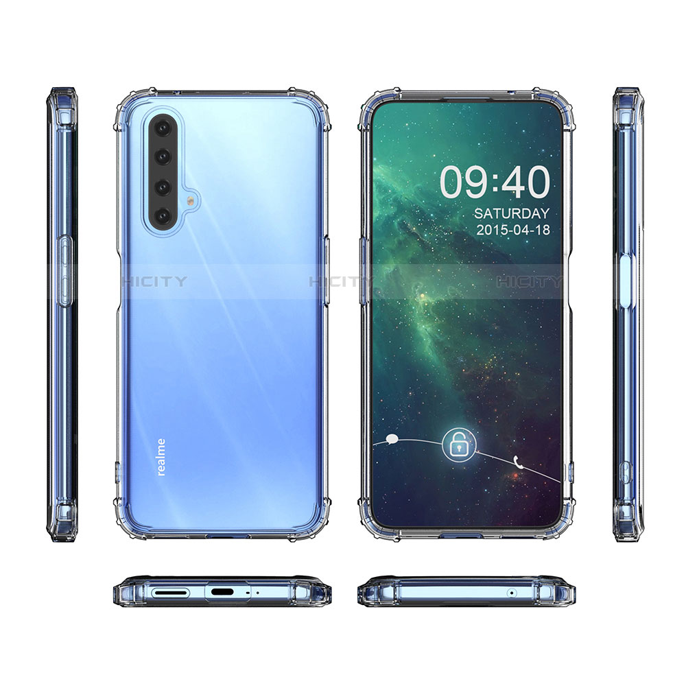 Silikon Schutzhülle Ultra Dünn Tasche Durchsichtig Transparent T02 für Realme X50 5G Klar