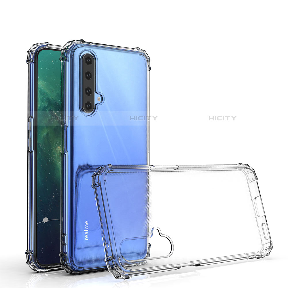 Silikon Schutzhülle Ultra Dünn Tasche Durchsichtig Transparent T02 für Realme X50t 5G Klar Plus