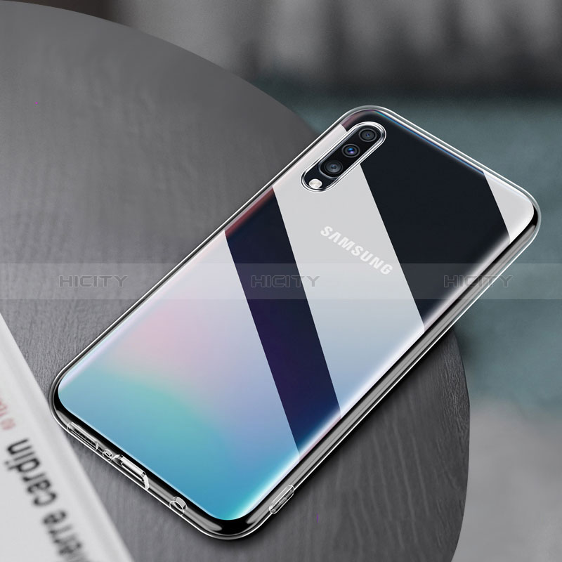 Silikon Schutzhülle Ultra Dünn Tasche Durchsichtig Transparent T02 für Samsung Galaxy A30S Klar