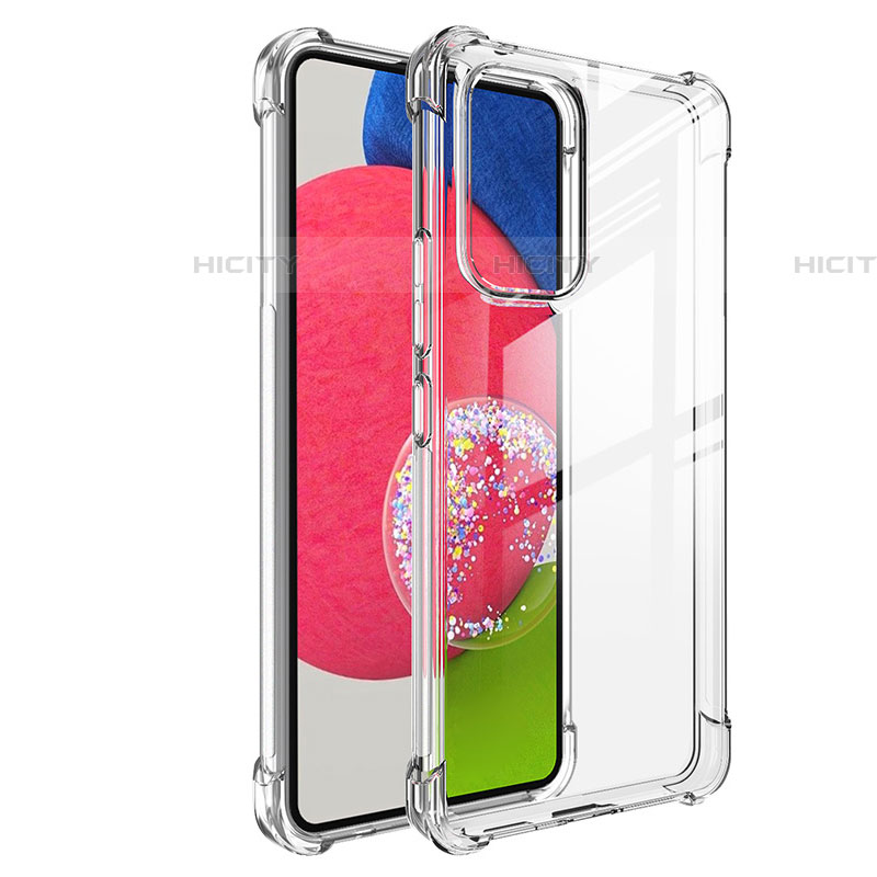 Silikon Schutzhülle Ultra Dünn Tasche Durchsichtig Transparent T02 für Samsung Galaxy A53 5G Klar