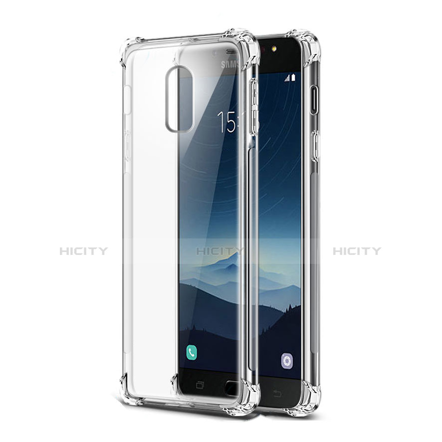 Silikon Schutzhülle Ultra Dünn Tasche Durchsichtig Transparent T02 für Samsung Galaxy C8 C710F Klar