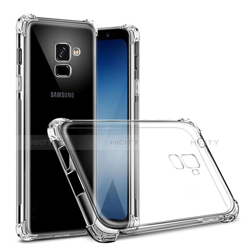 Silikon Schutzhülle Ultra Dünn Tasche Durchsichtig Transparent T02 für Samsung Galaxy J6 (2018) J600F Klar Plus