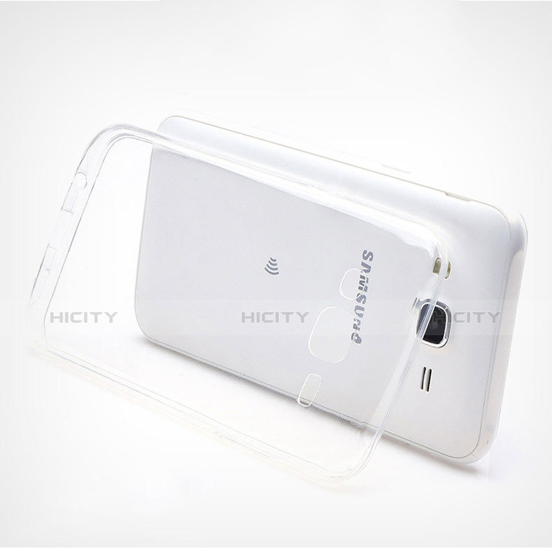 Silikon Schutzhülle Ultra Dünn Tasche Durchsichtig Transparent T02 für Samsung Galaxy J7 SM-J700F J700H Klar