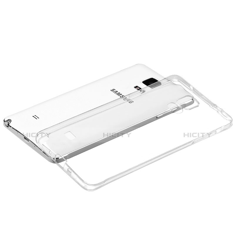 Silikon Schutzhülle Ultra Dünn Tasche Durchsichtig Transparent T02 für Samsung Galaxy Note 4 Duos N9100 Dual SIM Klar