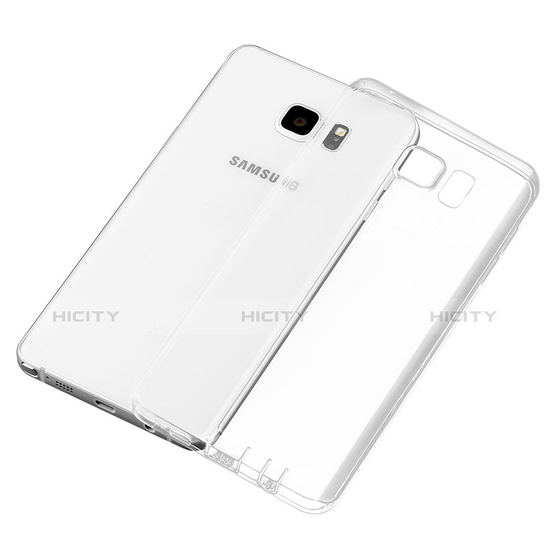 Silikon Schutzhülle Ultra Dünn Tasche Durchsichtig Transparent T02 für Samsung Galaxy Note 5 N9200 N920 N920F Klar