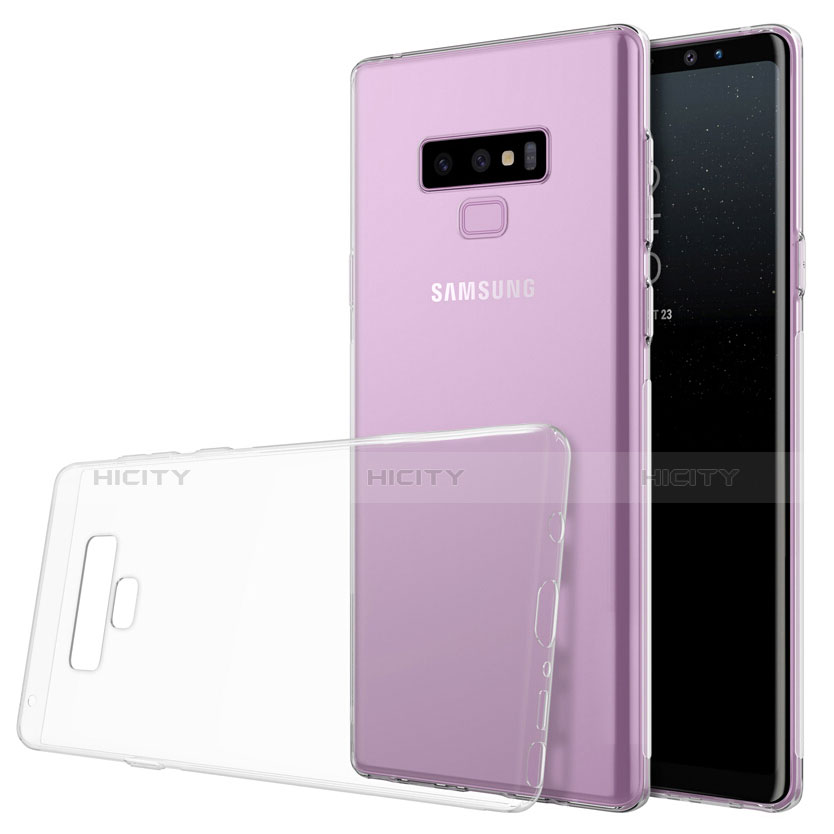 Silikon Schutzhülle Ultra Dünn Tasche Durchsichtig Transparent T02 für Samsung Galaxy Note 9 Klar