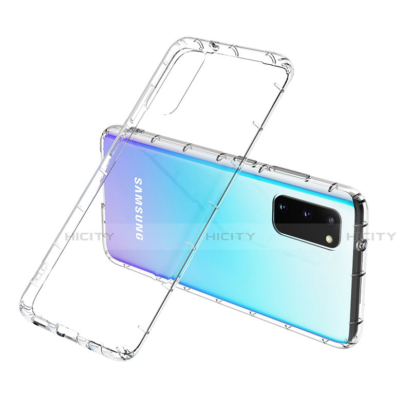 Silikon Schutzhülle Ultra Dünn Tasche Durchsichtig Transparent T02 für Samsung Galaxy S20 5G Klar