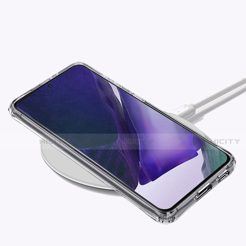 Silikon Schutzhülle Ultra Dünn Tasche Durchsichtig Transparent T02 für Samsung Galaxy S21 5G