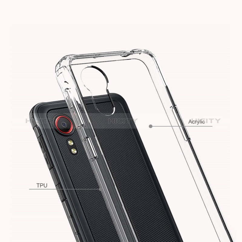 Silikon Schutzhülle Ultra Dünn Tasche Durchsichtig Transparent T02 für Samsung Galaxy XCover 5 SM-G525F Klar