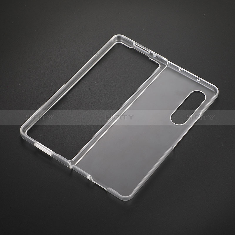 Silikon Schutzhülle Ultra Dünn Tasche Durchsichtig Transparent T02 für Samsung Galaxy Z Fold3 5G Klar