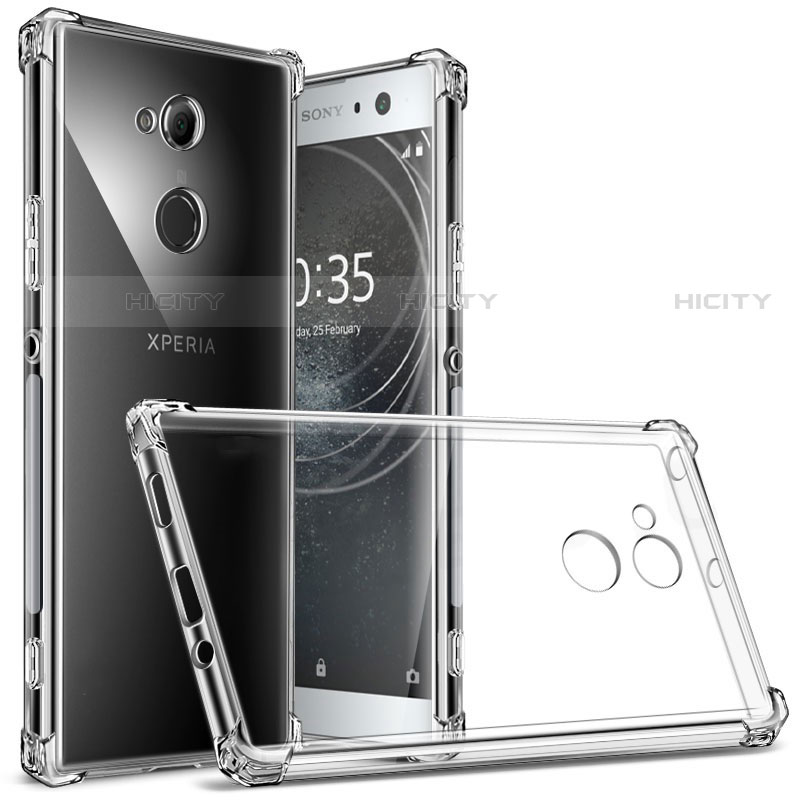 Silikon Schutzhülle Ultra Dünn Tasche Durchsichtig Transparent T02 für Sony Xperia L2 Klar