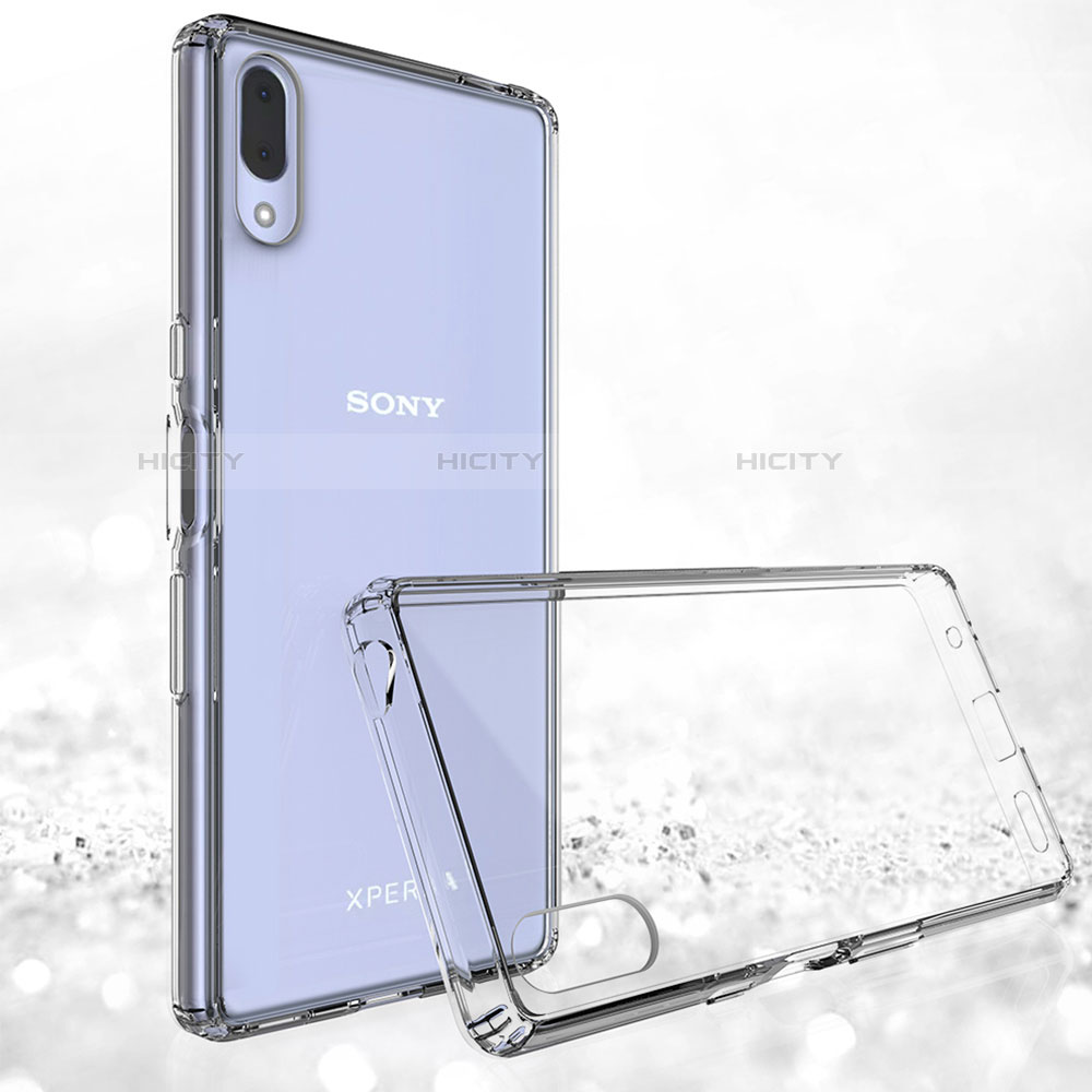 Silikon Schutzhülle Ultra Dünn Tasche Durchsichtig Transparent T02 für Sony Xperia L3 Klar groß