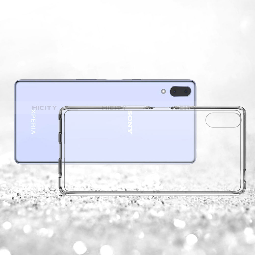 Silikon Schutzhülle Ultra Dünn Tasche Durchsichtig Transparent T02 für Sony Xperia L3 Klar groß