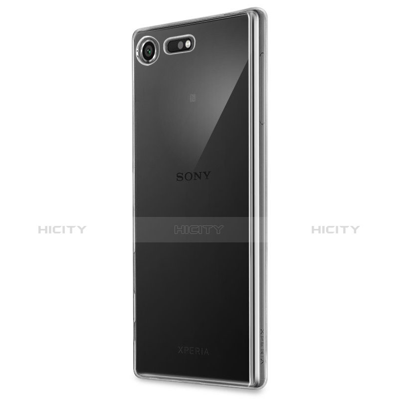 Silikon Schutzhülle Ultra Dünn Tasche Durchsichtig Transparent T02 für Sony Xperia XZ Premium Klar