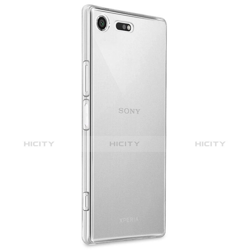 Silikon Schutzhülle Ultra Dünn Tasche Durchsichtig Transparent T02 für Sony Xperia XZ Premium Klar