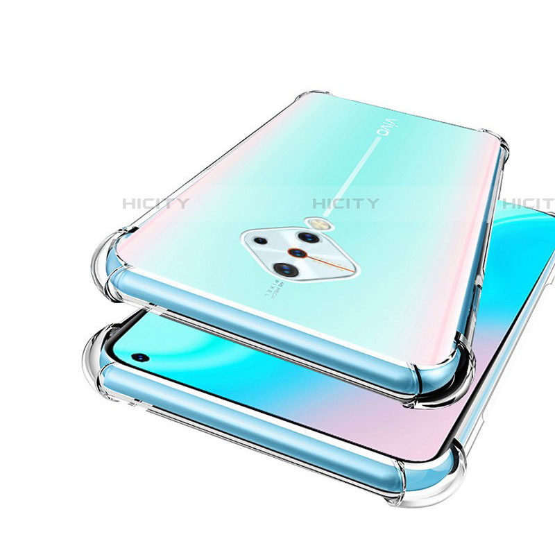 Silikon Schutzhülle Ultra Dünn Tasche Durchsichtig Transparent T02 für Vivo S1 Pro Klar