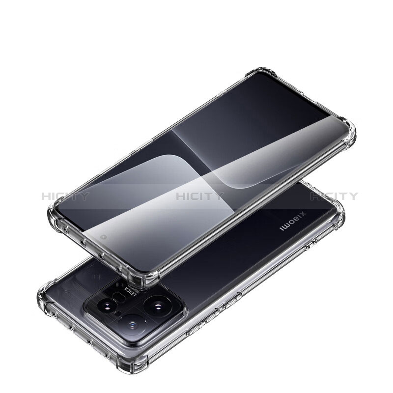 Silikon Schutzhülle Ultra Dünn Tasche Durchsichtig Transparent T02 für Xiaomi Mi 13 Pro 5G Klar groß