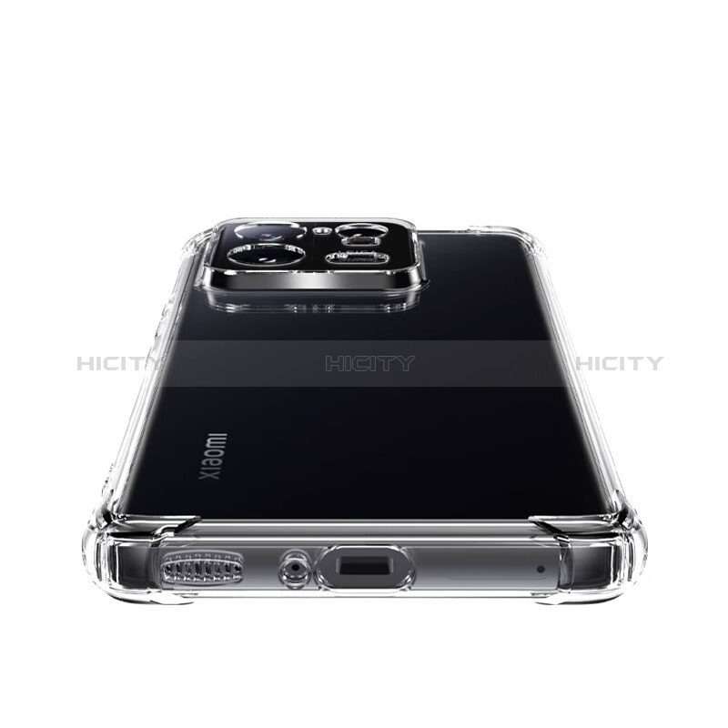 Silikon Schutzhülle Ultra Dünn Tasche Durchsichtig Transparent T02 für Xiaomi Mi 13 Pro 5G Klar groß