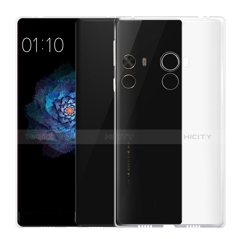 Silikon Schutzhülle Ultra Dünn Tasche Durchsichtig Transparent T02 für Xiaomi Mi Mix Klar