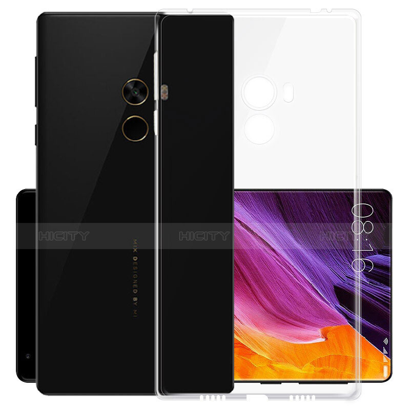 Silikon Schutzhülle Ultra Dünn Tasche Durchsichtig Transparent T02 für Xiaomi Mi Mix Klar