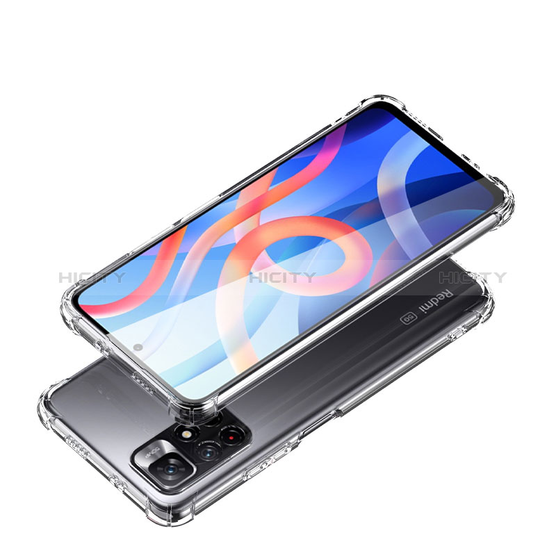 Silikon Schutzhülle Ultra Dünn Tasche Durchsichtig Transparent T02 für Xiaomi Poco M4 Pro 5G Klar Plus