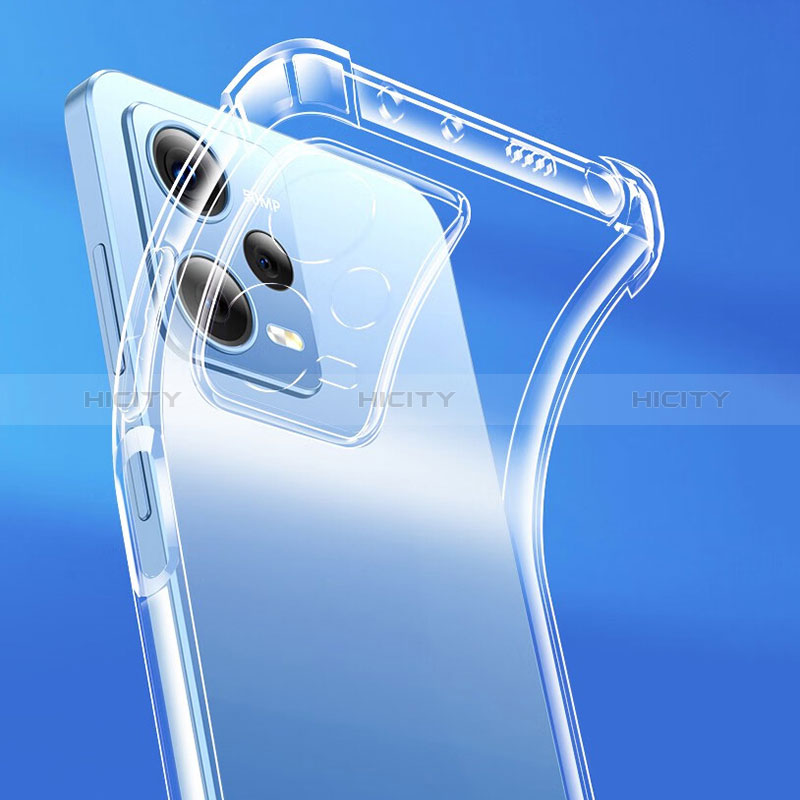 Silikon Schutzhülle Ultra Dünn Tasche Durchsichtig Transparent T02 für Xiaomi Poco X5 5G Klar groß