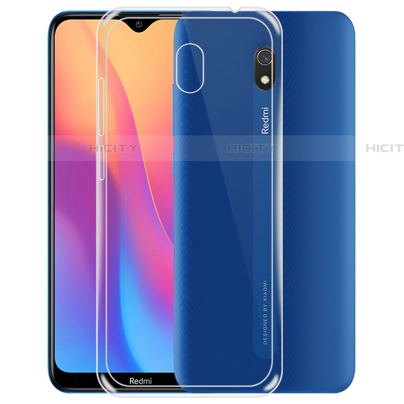 Silikon Schutzhülle Ultra Dünn Tasche Durchsichtig Transparent T02 für Xiaomi Redmi 8A Klar groß