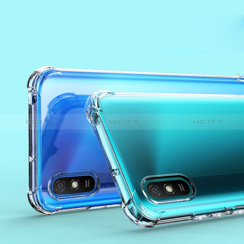 Silikon Schutzhülle Ultra Dünn Tasche Durchsichtig Transparent T02 für Xiaomi Redmi 9A Klar