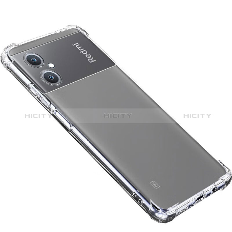 Silikon Schutzhülle Ultra Dünn Tasche Durchsichtig Transparent T02 für Xiaomi Redmi Note 11R 5G Schwarz