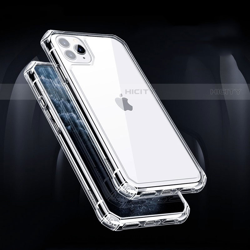 Silikon Schutzhülle Ultra Dünn Tasche Durchsichtig Transparent T03 für Apple iPhone 11 Pro Max Klar