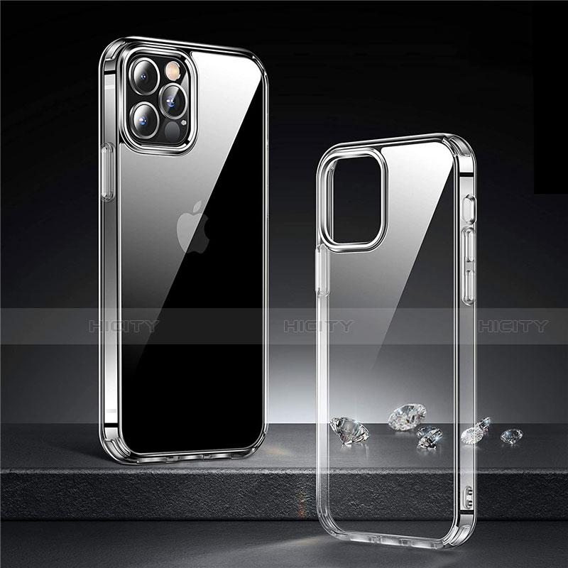 Silikon Schutzhülle Ultra Dünn Tasche Durchsichtig Transparent T03 für Apple iPhone 12 Pro Klar Plus