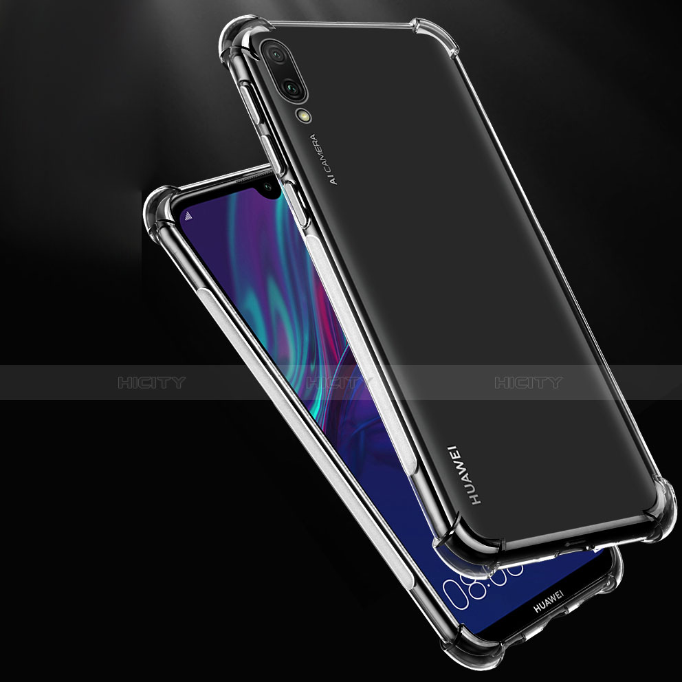 Silikon Schutzhülle Ultra Dünn Tasche Durchsichtig Transparent T03 für Huawei Enjoy 9 Klar