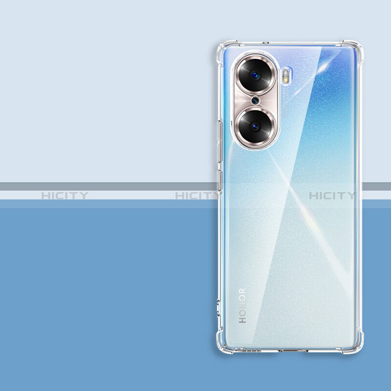 Silikon Schutzhülle Ultra Dünn Tasche Durchsichtig Transparent T03 für Huawei Honor 60 Pro 5G Klar groß