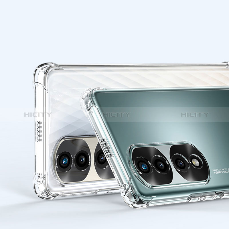 Silikon Schutzhülle Ultra Dünn Tasche Durchsichtig Transparent T03 für Huawei Honor 70 Pro 5G Klar