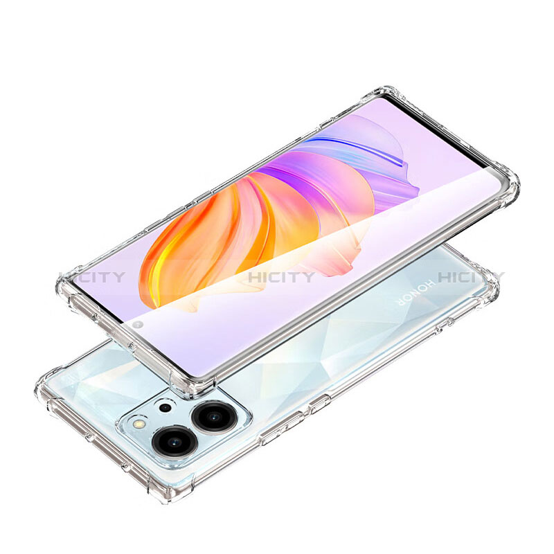 Silikon Schutzhülle Ultra Dünn Tasche Durchsichtig Transparent T03 für Huawei Honor 80 SE 5G Klar groß