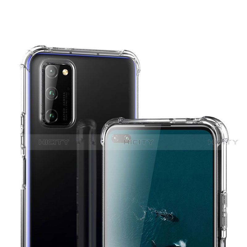 Silikon Schutzhülle Ultra Dünn Tasche Durchsichtig Transparent T03 für Huawei Honor V30 5G Klar