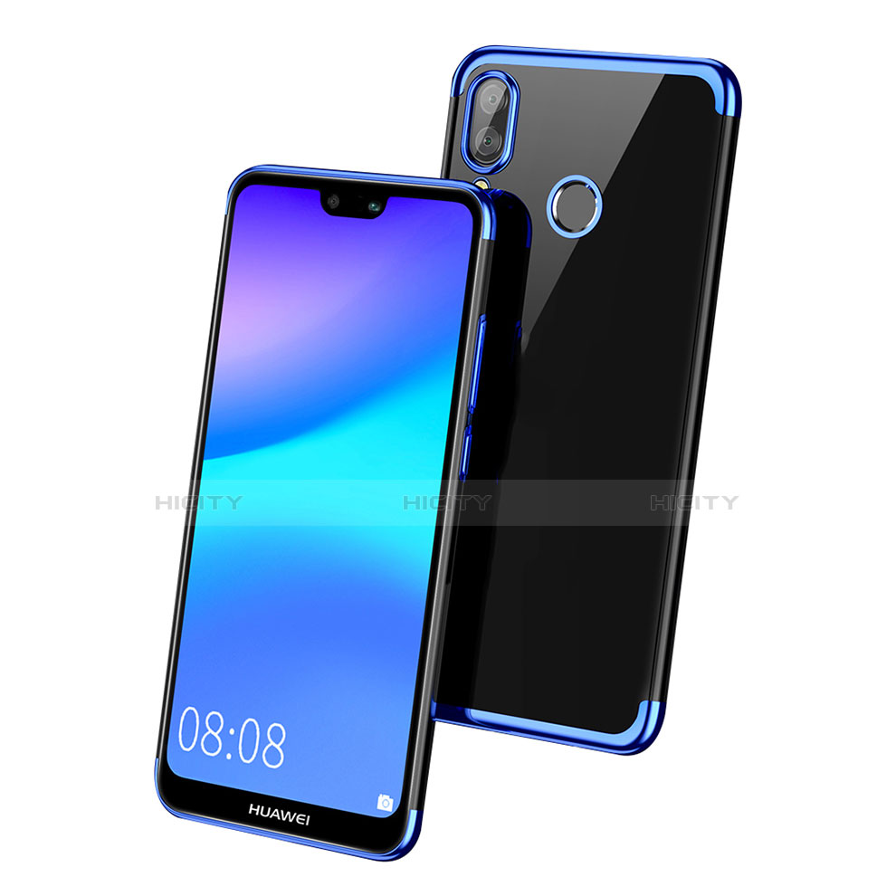 Silikon Schutzhülle Ultra Dünn Tasche Durchsichtig Transparent T03 für Huawei Nova 3e Blau