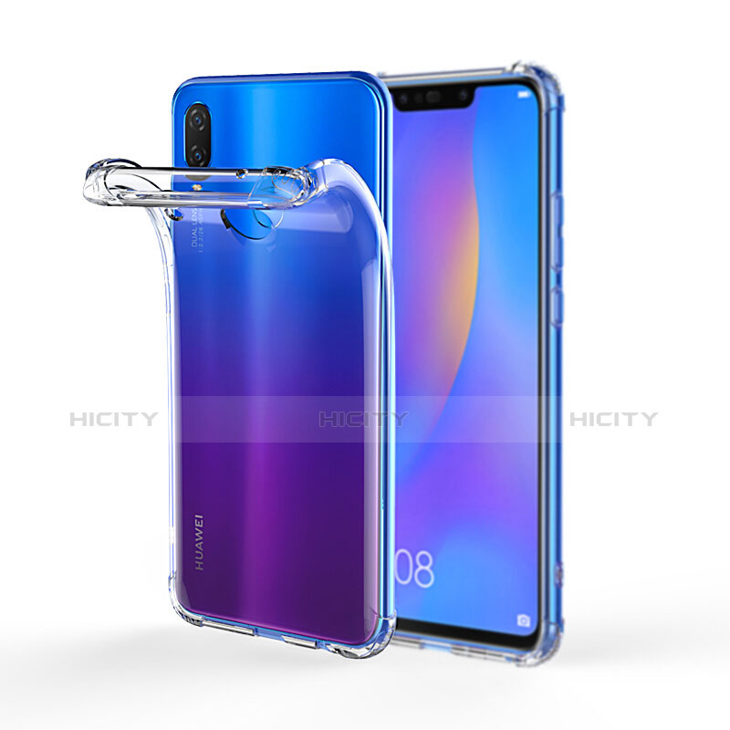 Silikon Schutzhülle Ultra Dünn Tasche Durchsichtig Transparent T03 für Huawei P Smart+ Plus Klar