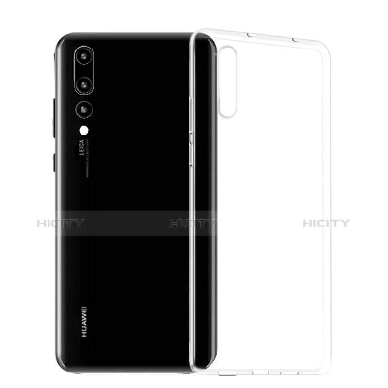 Silikon Schutzhülle Ultra Dünn Tasche Durchsichtig Transparent T03 für Huawei P20 Pro Klar