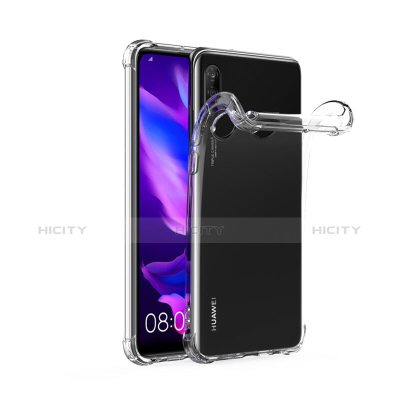 Silikon Schutzhülle Ultra Dünn Tasche Durchsichtig Transparent T03 für Huawei P30 Lite Klar