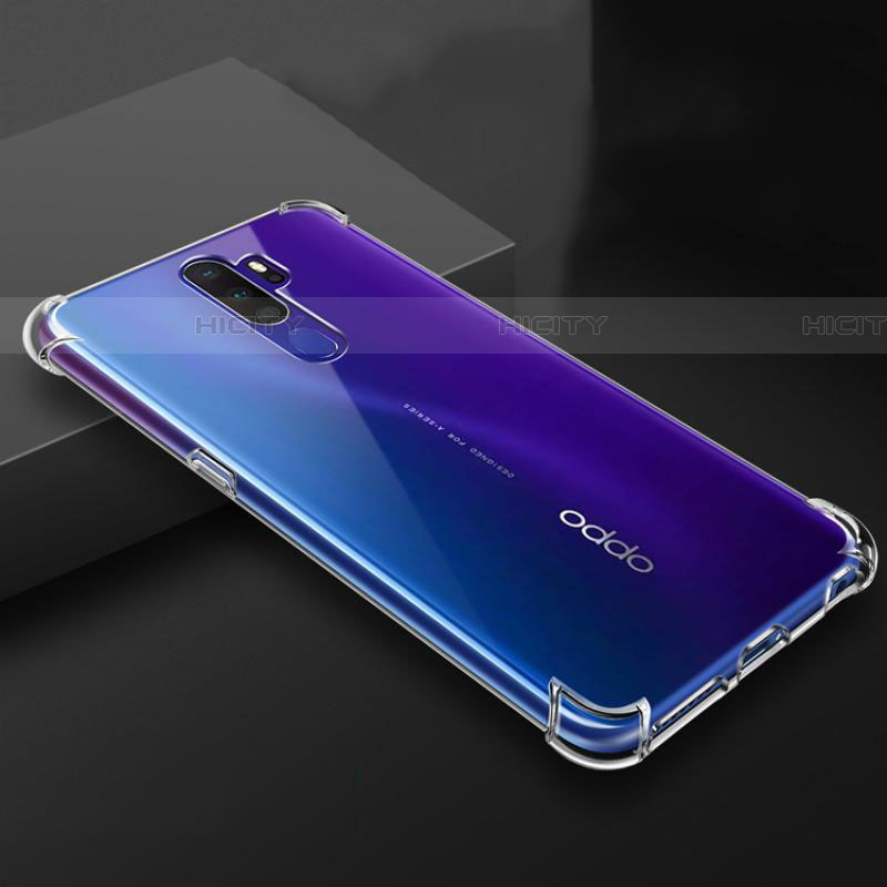 Silikon Schutzhülle Ultra Dünn Tasche Durchsichtig Transparent T03 für Oppo A11X Klar