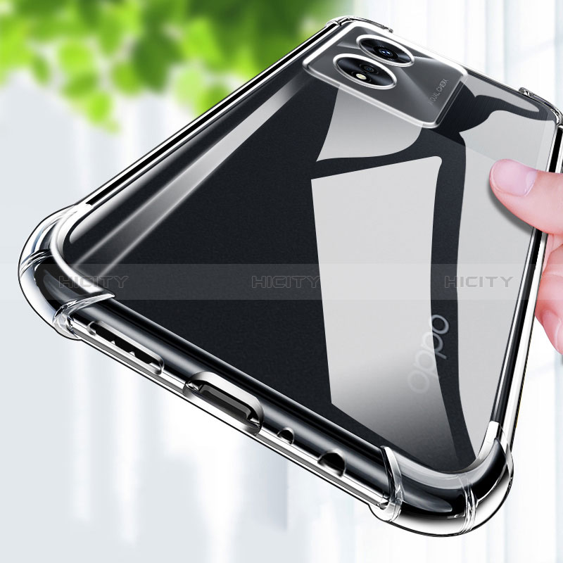 Silikon Schutzhülle Ultra Dünn Tasche Durchsichtig Transparent T03 für Oppo A96 4G Klar