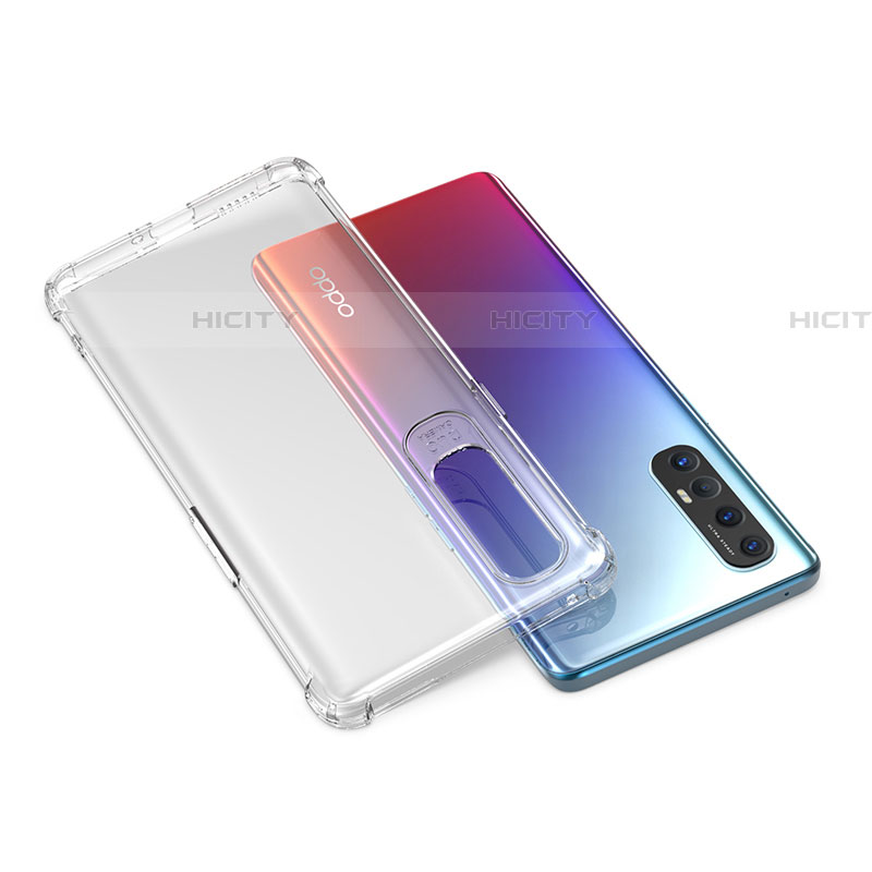 Silikon Schutzhülle Ultra Dünn Tasche Durchsichtig Transparent T03 für Oppo Reno3 Pro Klar